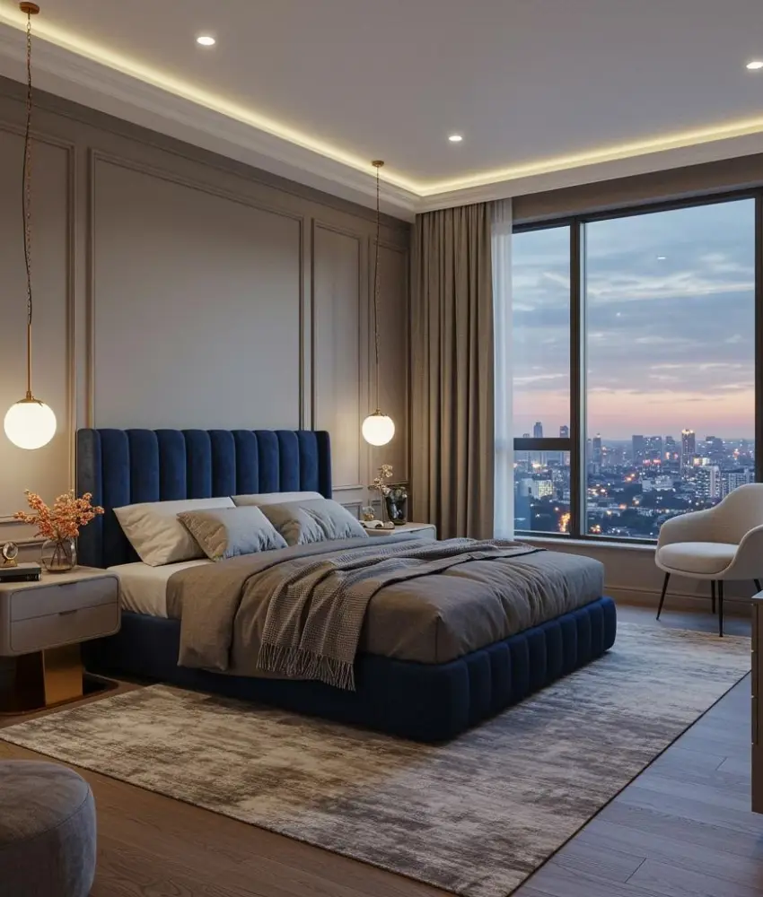 best modern bedroom design Dubai