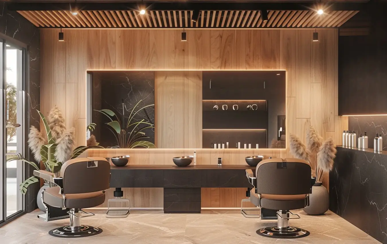 award-winning barber shop design dubai