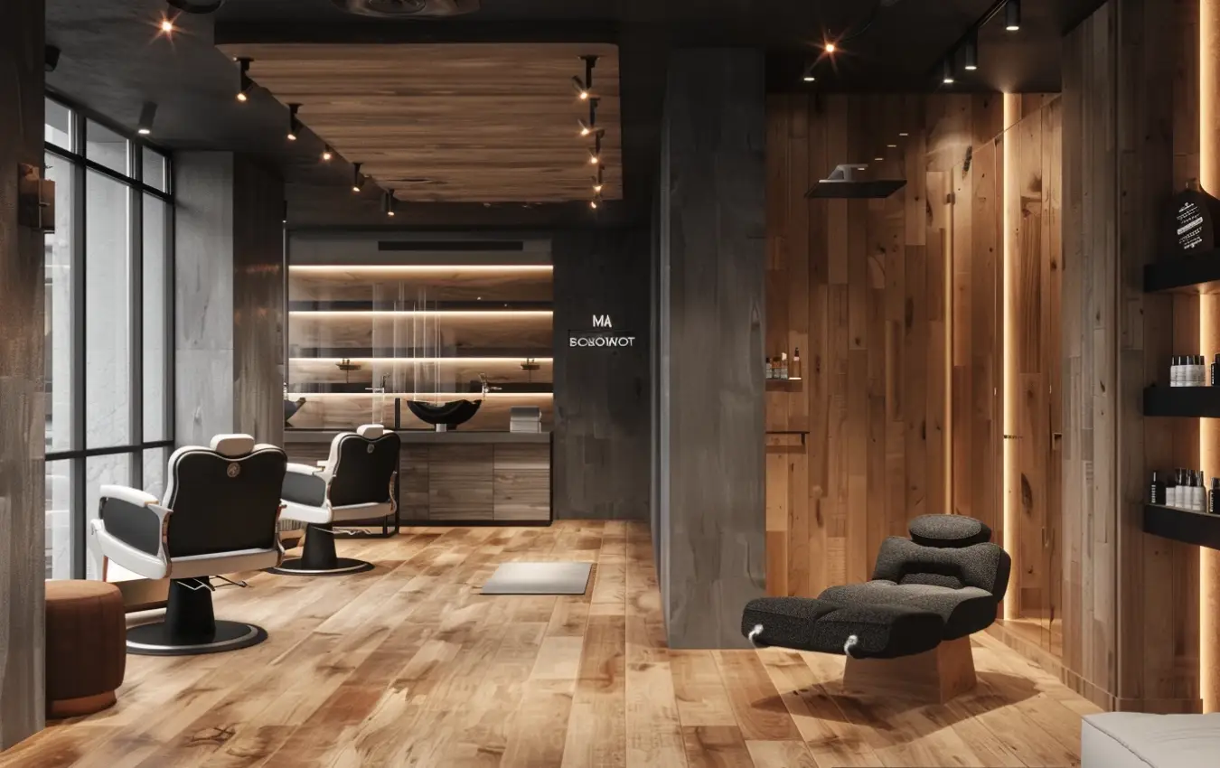 barber shop interior design dubai by upper room the best interior design company in dubai