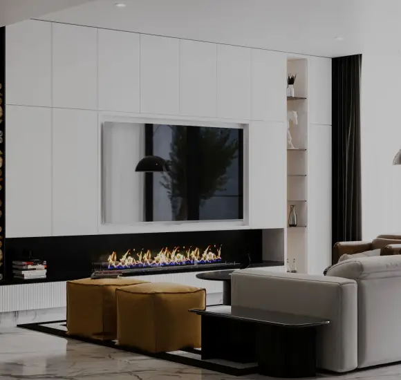 Renovation Company in Dubai | 5-Step Home, Villa & Apartment Renovation ... - Penthouse Apartment Interior Design With A Fireplace